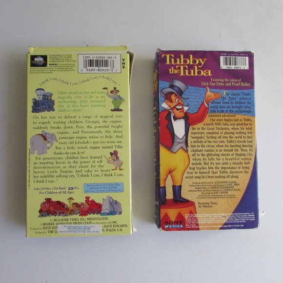 VHS Tapes - The Little Engine That Could & Tubby The Tuba - Picture 2 of 9